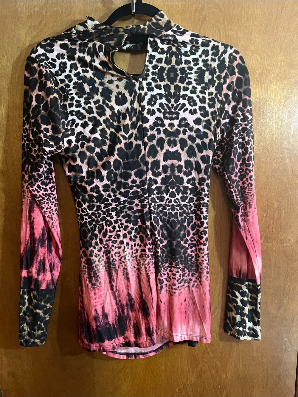 VENUS Pink and Black Leopard-Print Long Sleeve Drape Top Bundle - Picture 3 of 4